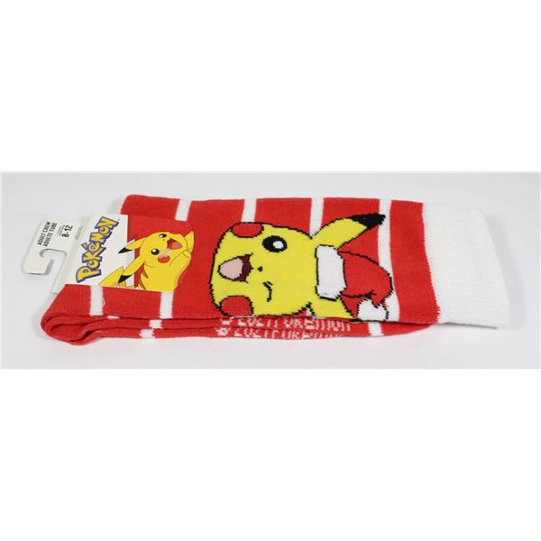 NEW POKEMON PIKACHU THEME ADULT SOCKS