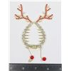 Image 1 : NEW RHINESTONE REINDEER BUN HAIR CLIP