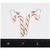 Image 1 : NEW PEPPERMINT CANDY CANE DROP EARRINGS