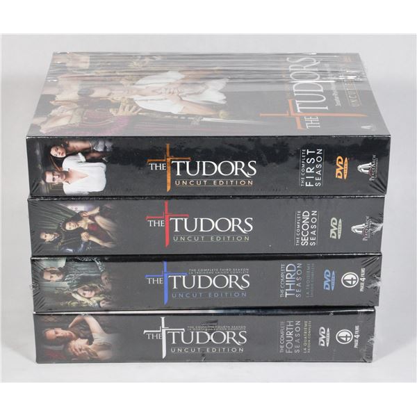 THE TUDORS SEASONS 1-4 ON DVD, NEW SEALED