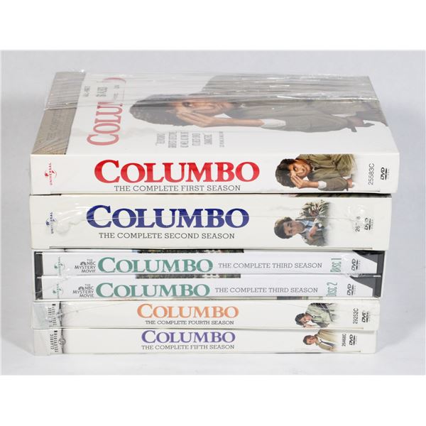 COLUMBO SEASONS 1-5 ON DVD, NEW SEALED