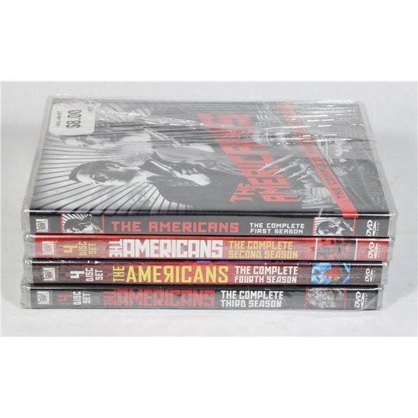 THE AMERICANS SEASONS 1-4 ON DVD. NEW SEALED