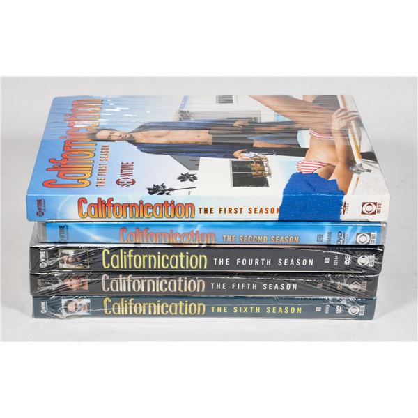 CALIFORNICATION SEASONS 1,2,4,5,6. SEASON 1 IS OPEN