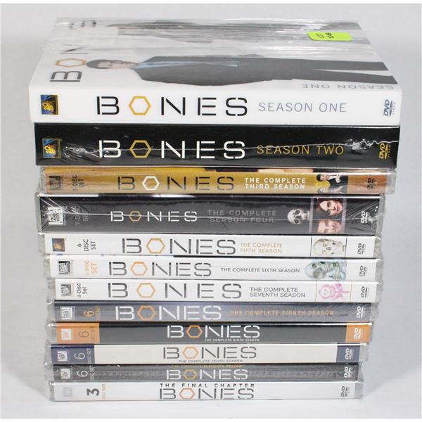 BONES SEASONS 1-12 ON DVD. NEW SEALED