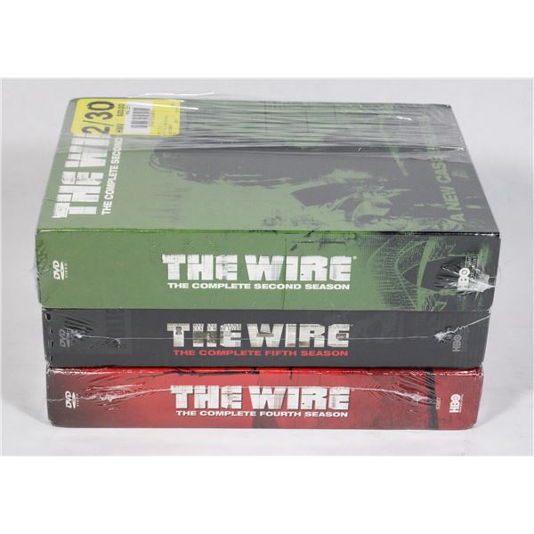 THE WIRE SEASONS 2,4,5 ON DVD. NEW SEALED