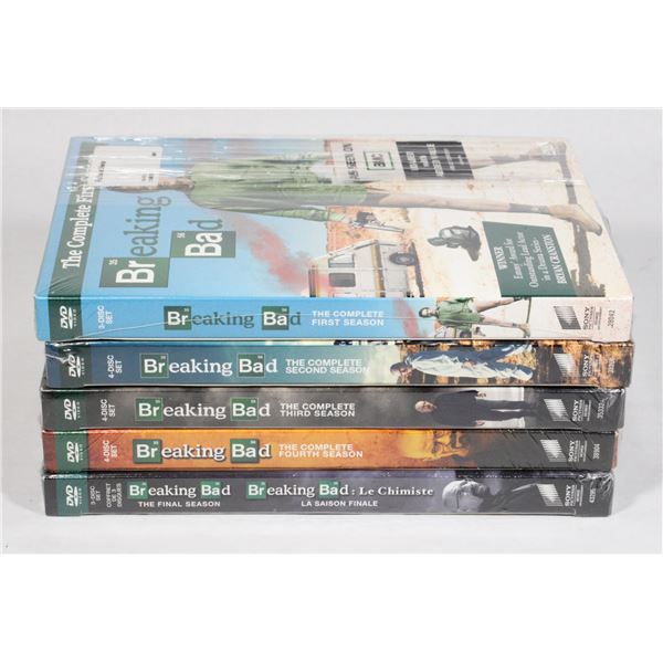 BREAKING BAD SEASONS 1-5 ON DVD. NEW SEALED