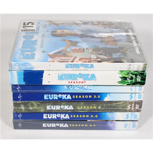 EUREKA SEASONS 1-5 ON DVD. NEW SEALED