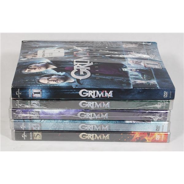 GRIMM SEASONS 1-5 ON DVD. NEW SEALED