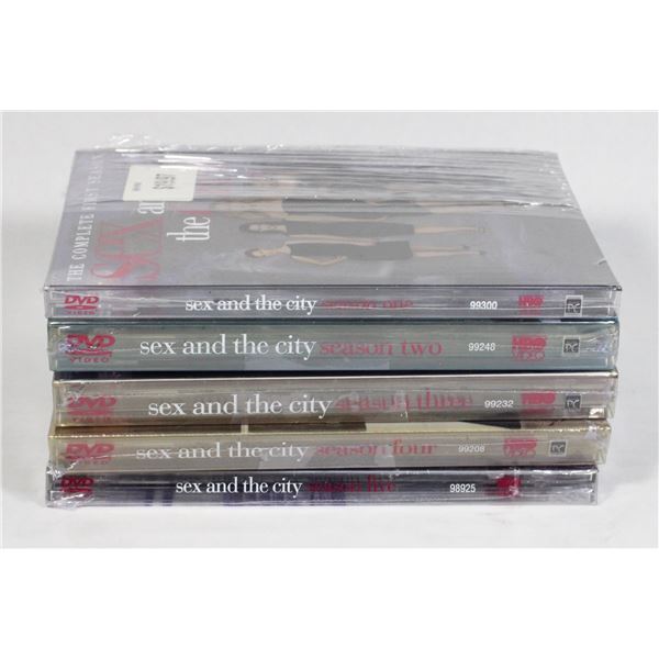 SEX AND THE CITY SEASONS 1-5 ON DVD. NEW SEALED