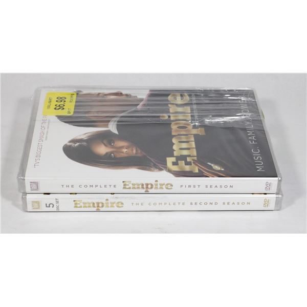 EMPIRE SEASONS 1 AND 2 ON DVD. NEW SEALED
