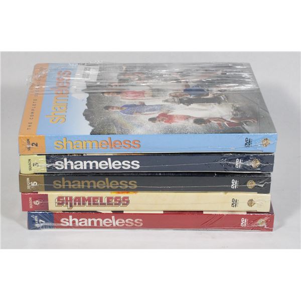 SHAMELESS SEASONS 2,3,5,6,7 ON DVD. NEW SEALED