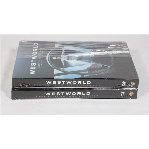 WESTWORLD SEASONS 1 AND 2 ON DVD. NEW SEALED