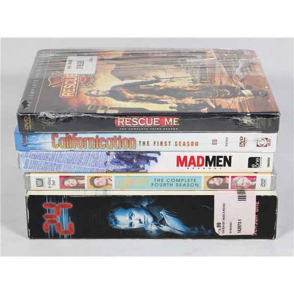 LOT OF ASSORTED TV SEASONS INCLUDING MAD MEN, GLE,