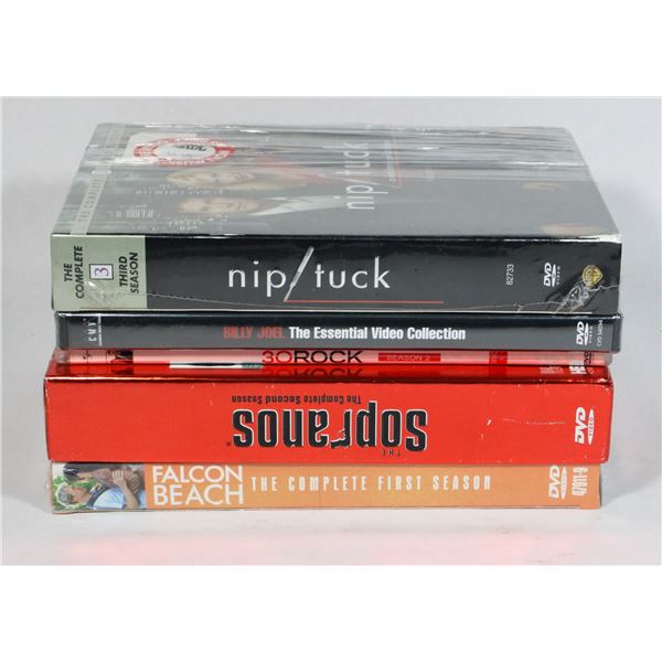 BUNDLE OF ASSORTED TV SEASONS INCLUDING NIP/ TUCK,
