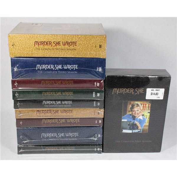 MURDER SHE WROTE SEASONS 1-10 ON DVD. NEW SEALED