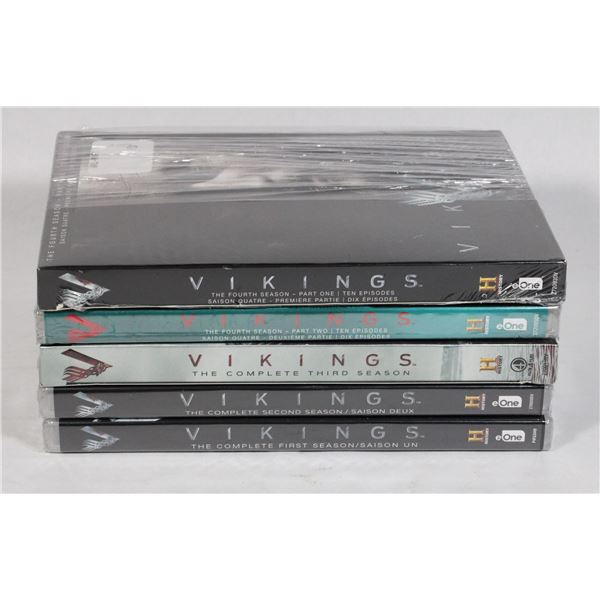 VIKINGS SEASONS 1-4 ON DVD. NEW SEALED