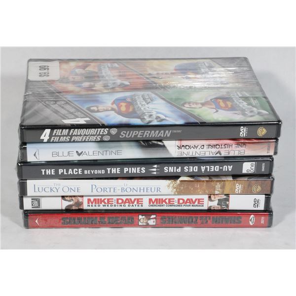 BUNDLE OF NEW SEALED DVDS INCLUDING