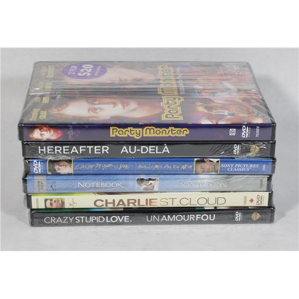 BUNDLE OF NEW SEALED DVDS INCLUDING