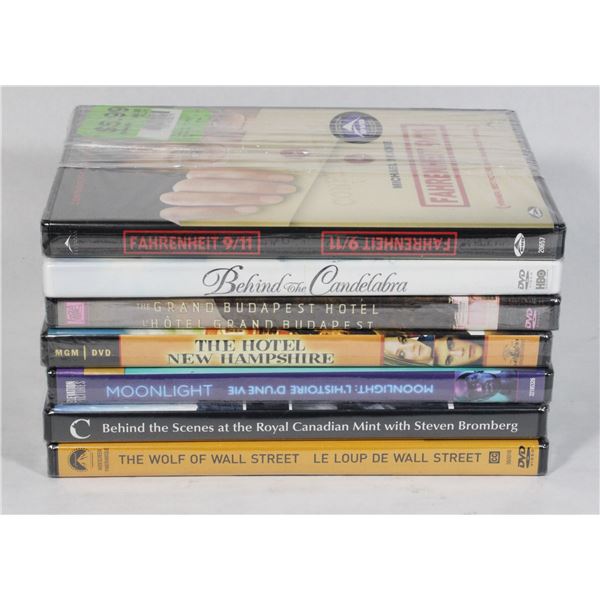 BUNDLE OF NEW SEALED DVDS INCLUDING