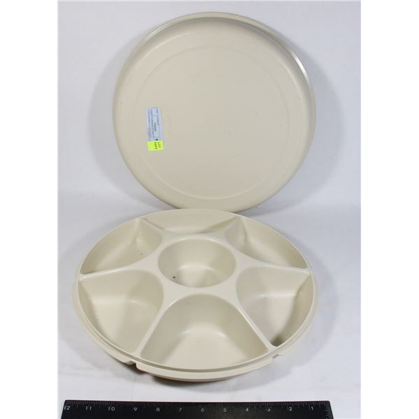 LARGE TUPPERWARE MULTI COMPARTMENT CONTAINER