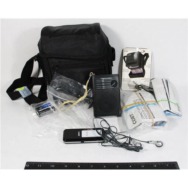 REALISTIC BRAND RADIO IN CASE WITH MORE