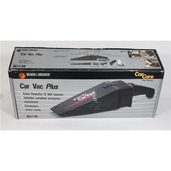 BLACK & DECKER CAR VAC PLUS
