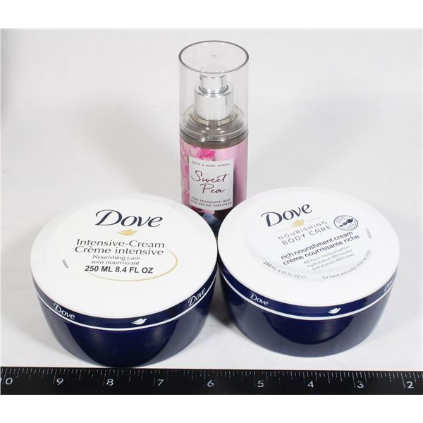 DOVE BODY CREAM AND FRAGRANCE MIST