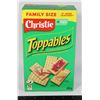 Image 1 : BOX OF TOPPABLES CRACKERS FAMILY SIZE
