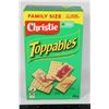 Image 1 : BOX OF TOPPABLES CRACKERS FAMILY SIZE