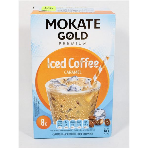 MOKATE GOLD PREMIUM ICED COFFEE CARAMEL 8 PACK