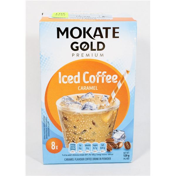 MOKATE GOLD PREMIUM ICED COFFEE CARAMEL 8 PACK