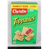 Image 1 : BOX OF TOPPABLES CRACKERS FAMILY SIZE