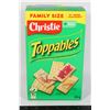 Image 1 : BOX OF TOPPABLES CRACKERS FAMILY SIZE