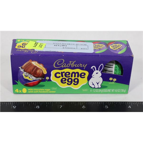 BOX OF 4 CREAM EGGS