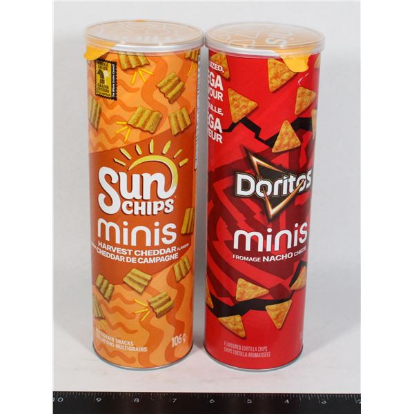 PACK OF SUN CHIPS MINIS 106G AND DORITOS MINIS