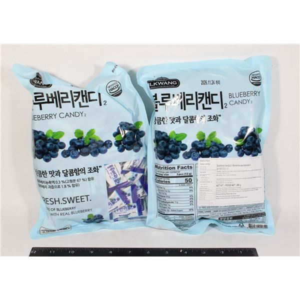 TWO BAG OF BLUEBERRY CANDY