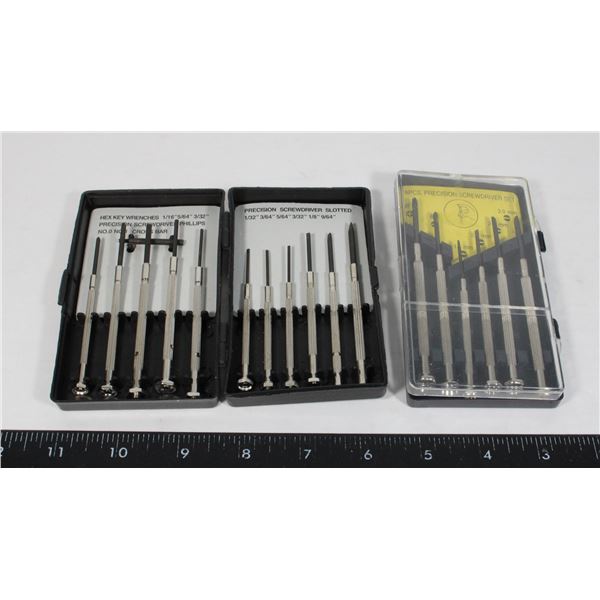 LOT OF PRECISION SCREWDRIVERS