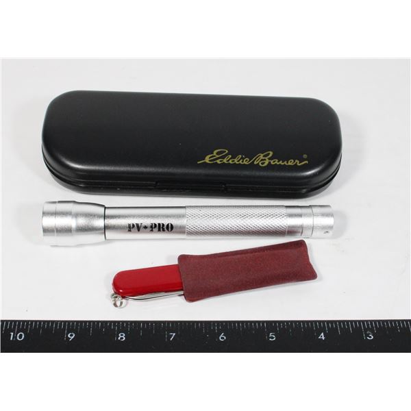 EDDIE BAUER KNIFE AND FLASHLIGHT GIFT SET