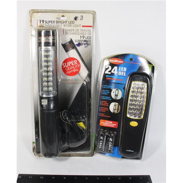 TWO LED WORK LIGHTS