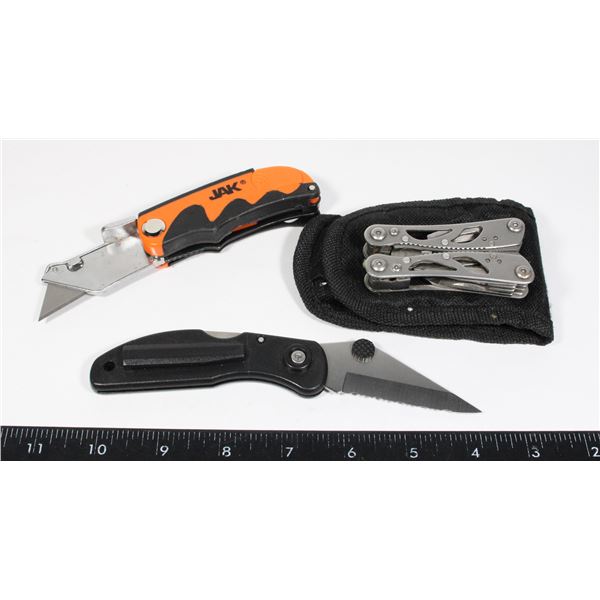 POCKET KNIFE, BOX CUTTER, AND MULTI TOOL