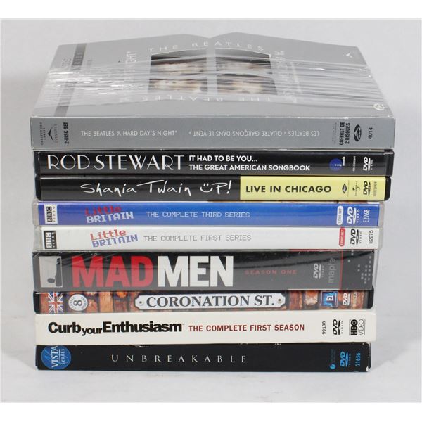 LOT OF ASSORTED DVDS, ALL ARE COMPLETE BUT NOT