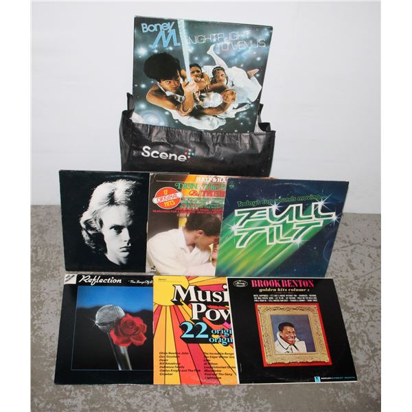 BAG OF ASSORTED RECORDS