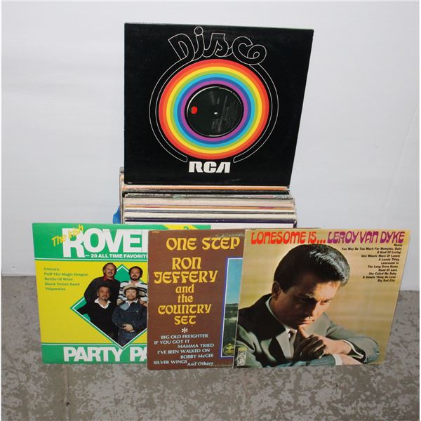 BAG OF ASSORTED RECORDS