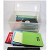 Image 1 : LOT OF NEW NOTEPADS IN SMALL TOTE