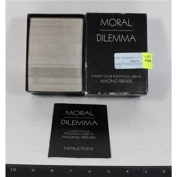 MORAL DILEMMA PARTY CARD GAME