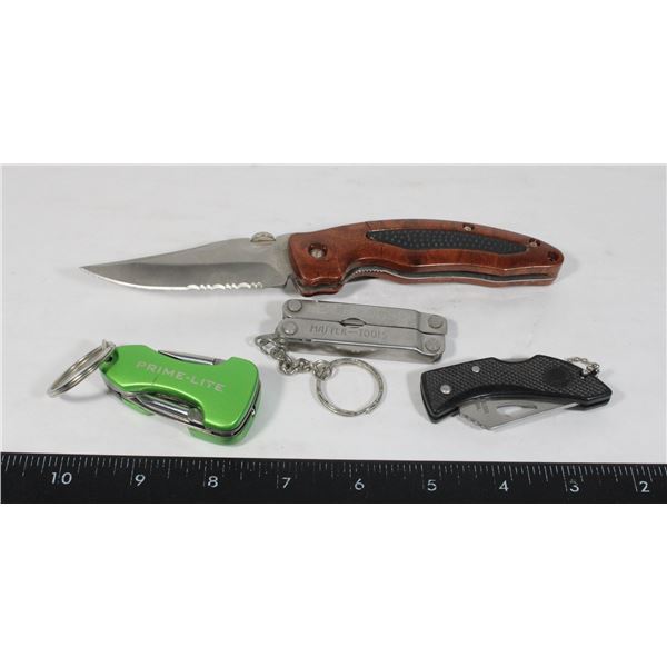 FOLDING POCKET KNIFE/KEYCHAIN TOOLS