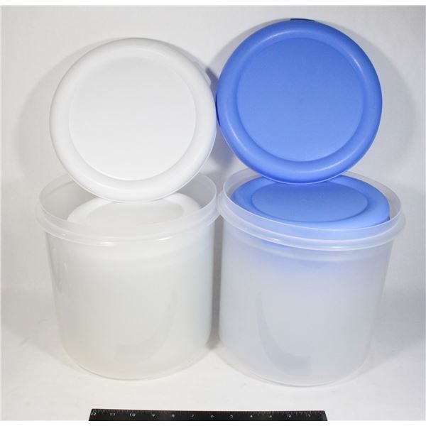 TWO BIG CONTAINERS 7" EACH