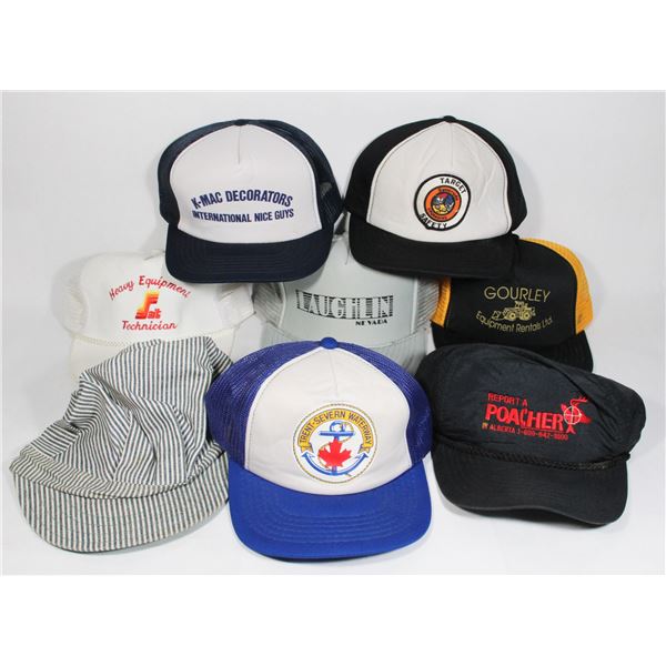 BUNDLE OF BASEBALL AND TRUCKER HATS