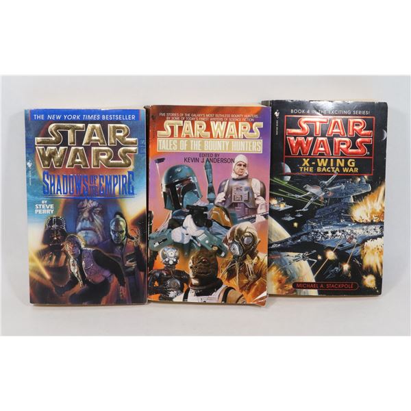 THREE STAR WARS BOOKS INCLUDING SHADOWS OF THE