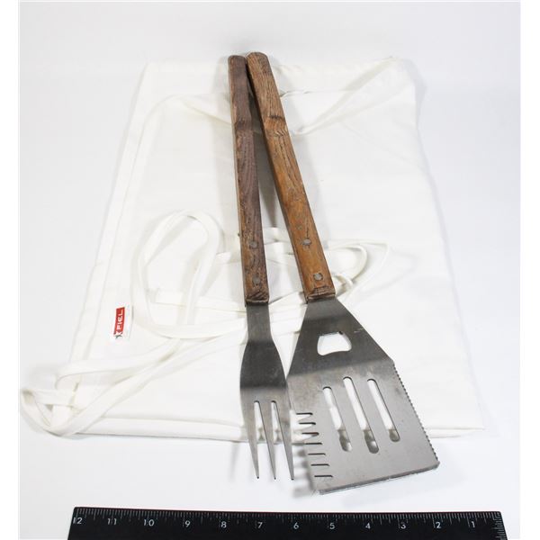 BARBECUE TOOLS WITH APRON